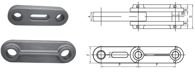 drop-forged main cane carrier chains for conveyor