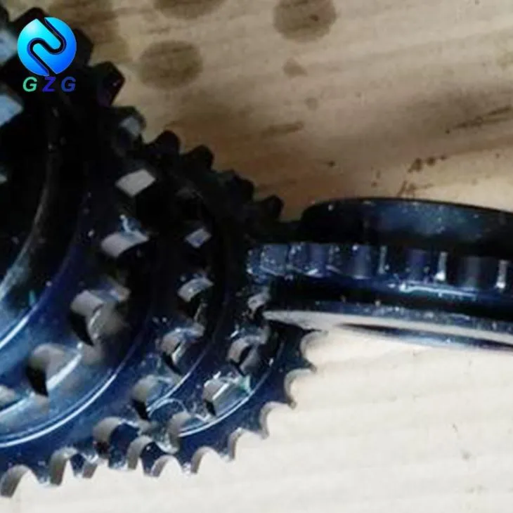 Black sprocket on surface picture Black sprocket on surface picture